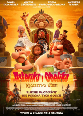 Plakat filmu Asteriks i Obeliks: Królestwo Nubii