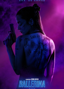 Plakat filmu Ballerina. Z uniwersum Johna Wicka