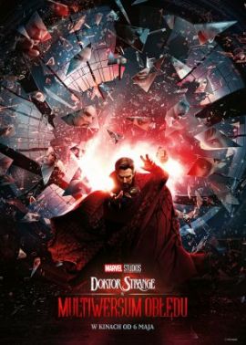 Plakat filmu Doktor Strange w multiwersum obłędu (2D dubbing)