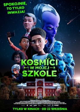 Plakat filmu Kosmici w mojej szkole