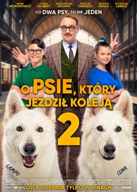 Plakat filmu O psie, który jeździł koleją 2