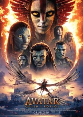 Plakat filmu Avatar: Ogień i popiół 2D dubbing