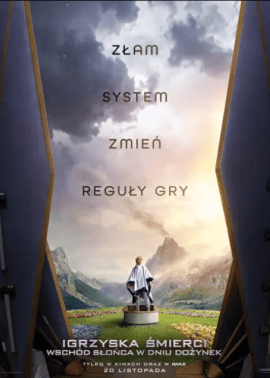 Plakat filmu Igrzyska śmierci: Wschód słońcaw dniu dożynek