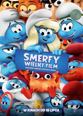 Plakat filmu Smerfy. Wielki film