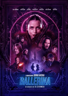 Plakat filmu Ballerina. Z uniwersum Johna Wicka