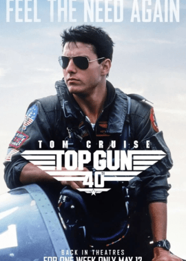 Plakat filmu Top Gun 40. Rocznica