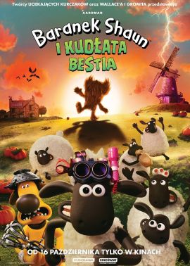 Plakat filmu Baranek Shaun i Kudłata Bestia
