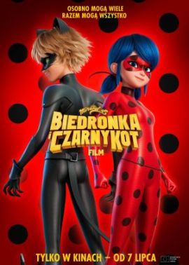 Plakat filmu Miraculous: Biedronka i Czarny Kot. Film