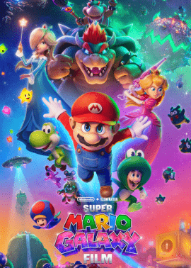 Plakat filmu Super Mario Galaxy Film 2D dubbing