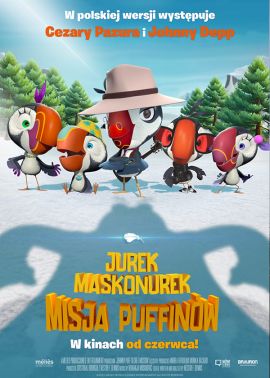 Plakat filmu Jurek Maskonurek: Misja Puffinów 2D dubbing