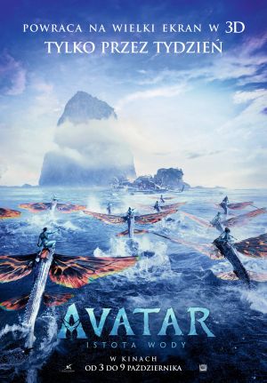 Avatar: Istota wody 3D napisy plakat