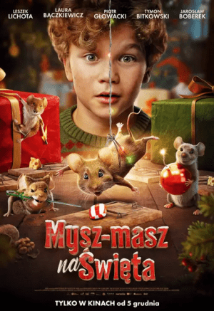 Mysz-masz na święta 2D dubbing plakat
