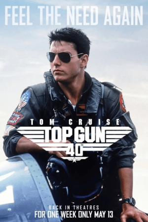 Top Gun 40. Rocznica plakat