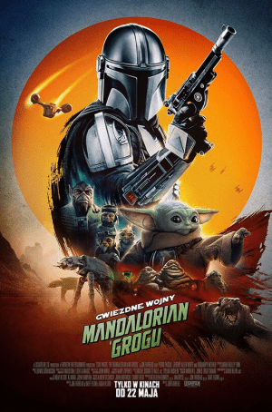 Mandalorian i Grogu 2D napisy plakat