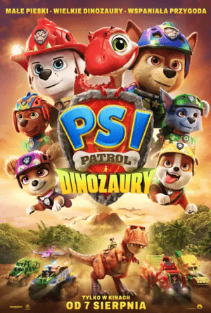 Psi Patrol i dinozaury 2D dubbing plakat