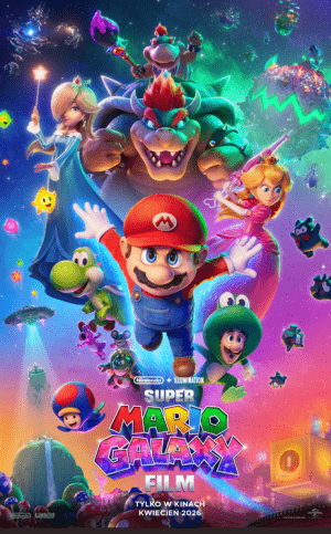 Super Mario Galaxy Film 2D dubbing plakat