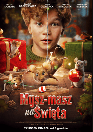 Mysz-masz na święta 2D dubbing plakat