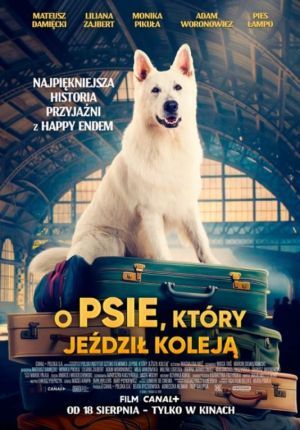 O psie, który jeździł koleją plakat