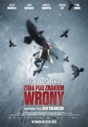 Zima pod znakiem wrony plakat