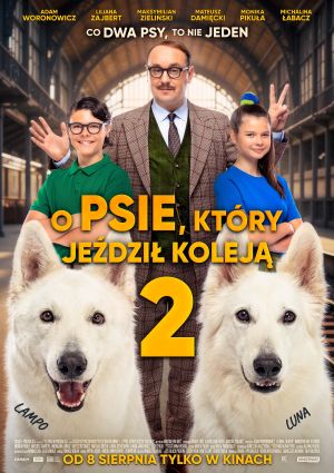 Plakat filmu O psie, który jeździł koleją 2