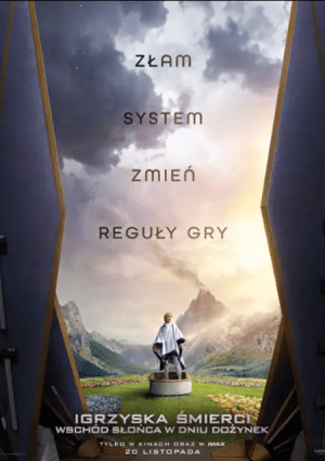 Plakat filmu Igrzyska śmierci: Wschód słońcaw dniu dożynek