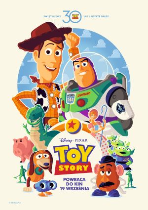 Plakat filmu Toy Story 2D dubbing - 30. rocznica