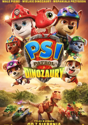 Plakat filmu Psi Patrol i dinozaury