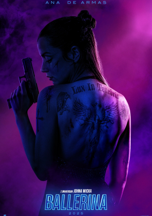 Plakat filmu Ballerina. Z uniwersum Johna Wicka