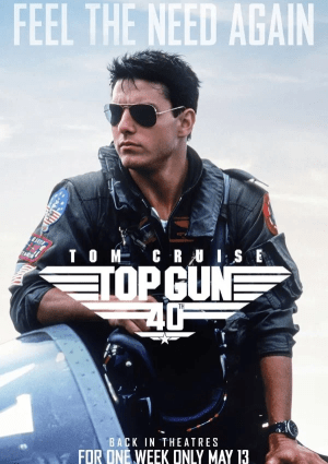 Plakat filmu Top Gun 40. Rocznica